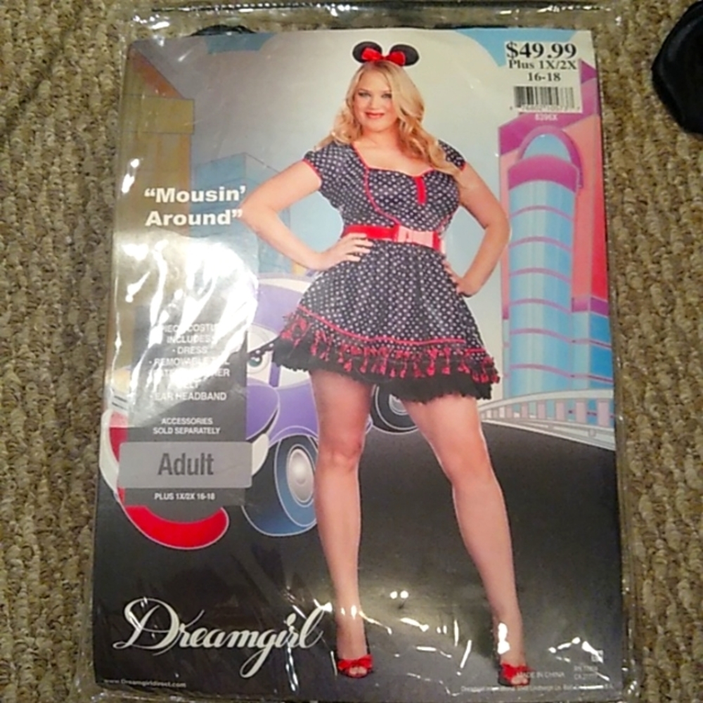 "Dreamgirl" Mousin Around Disney's Minnie Mouse Women's plus size costume NWT